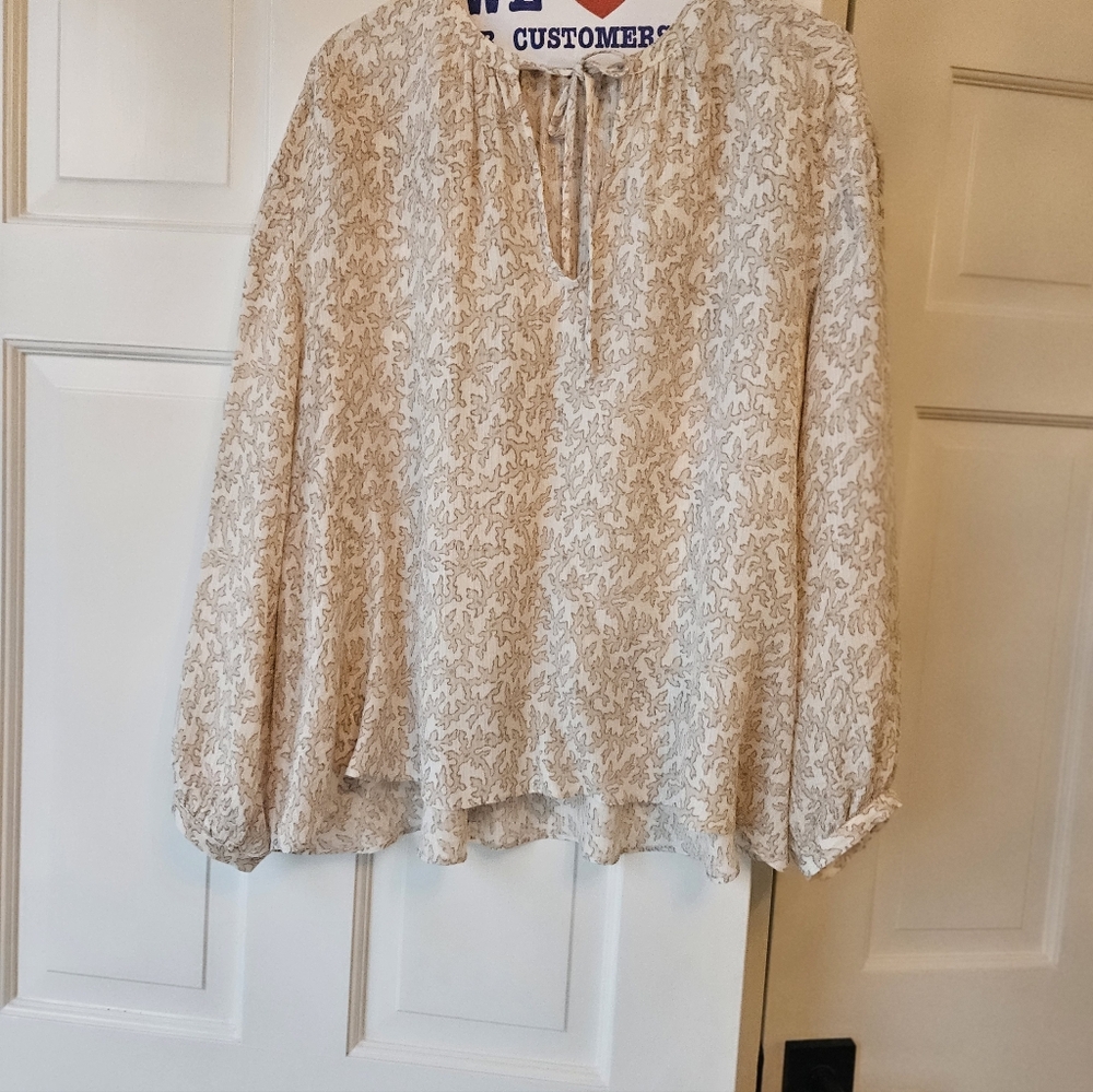 Nordstrom Signature Elegant Cream Blouse